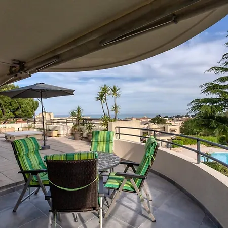 Apartment Les Anges -f2 Appartement, Terrasse Vue Mer, Piscine, Wifi Villeneuve-Loubet